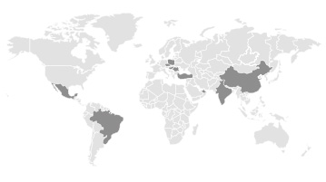 Emerging markets Map